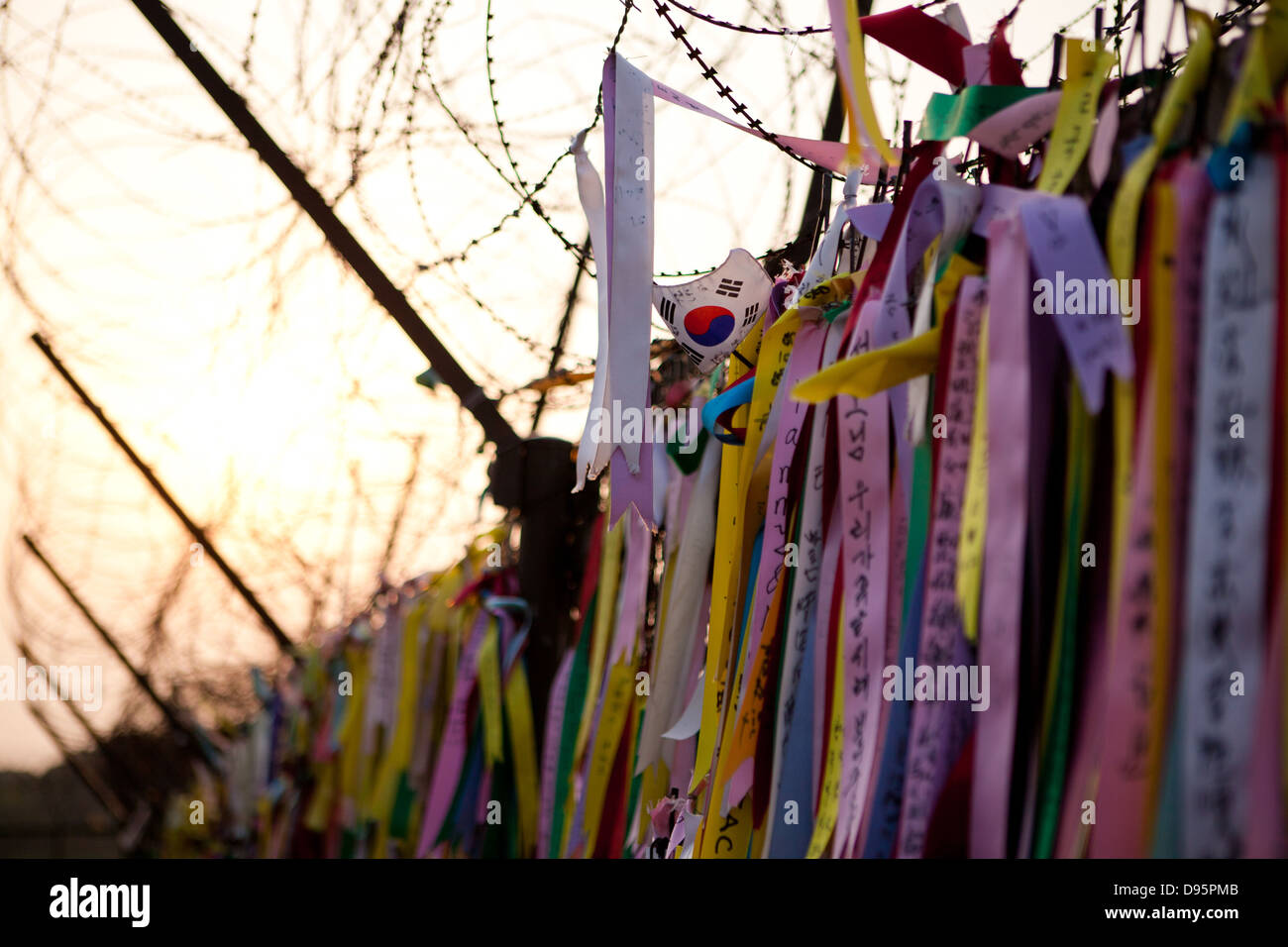 DMZ, Corea del Nord Foto Stock