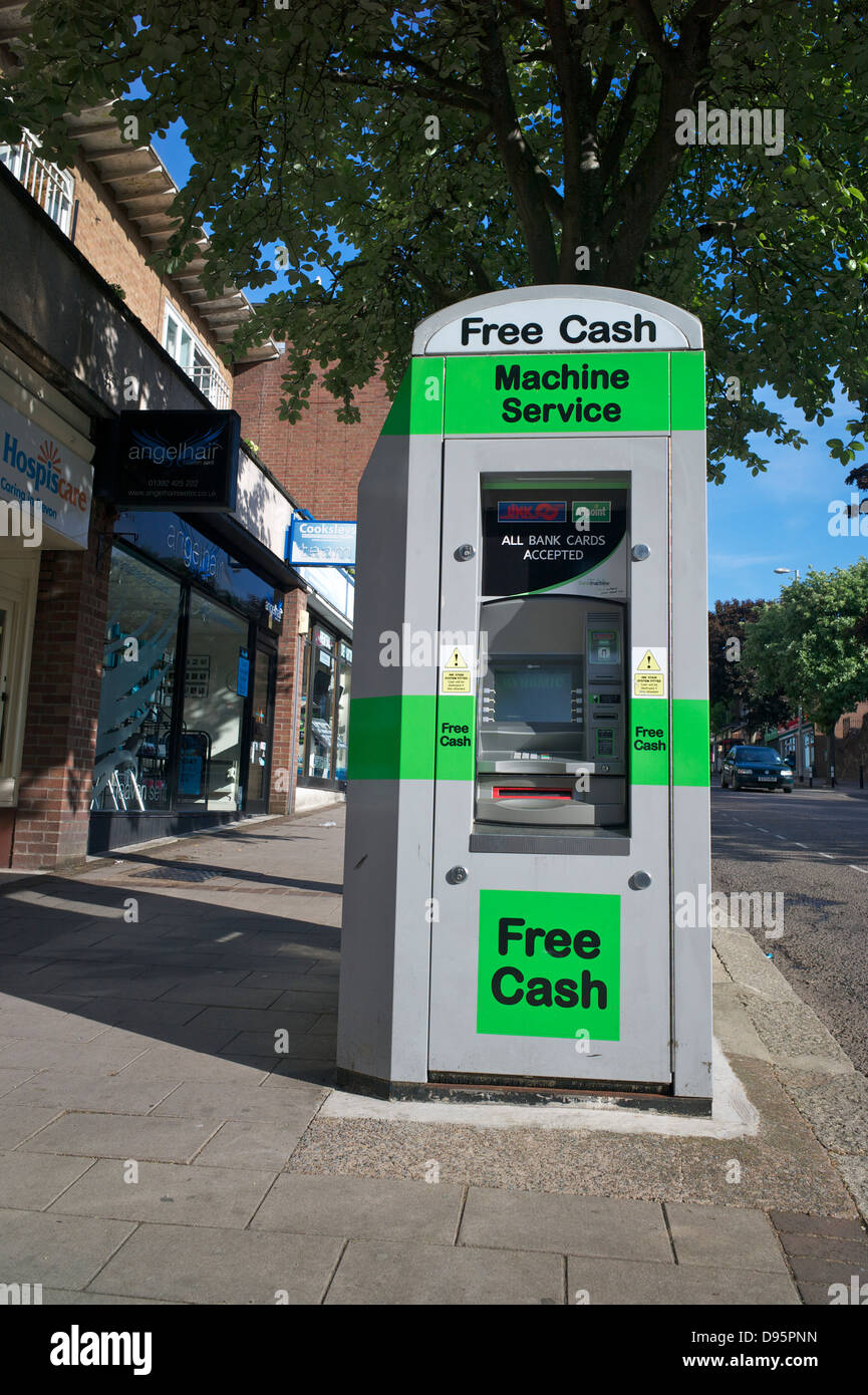 "Free Cash' macchina in street, Regno Unito Foto Stock