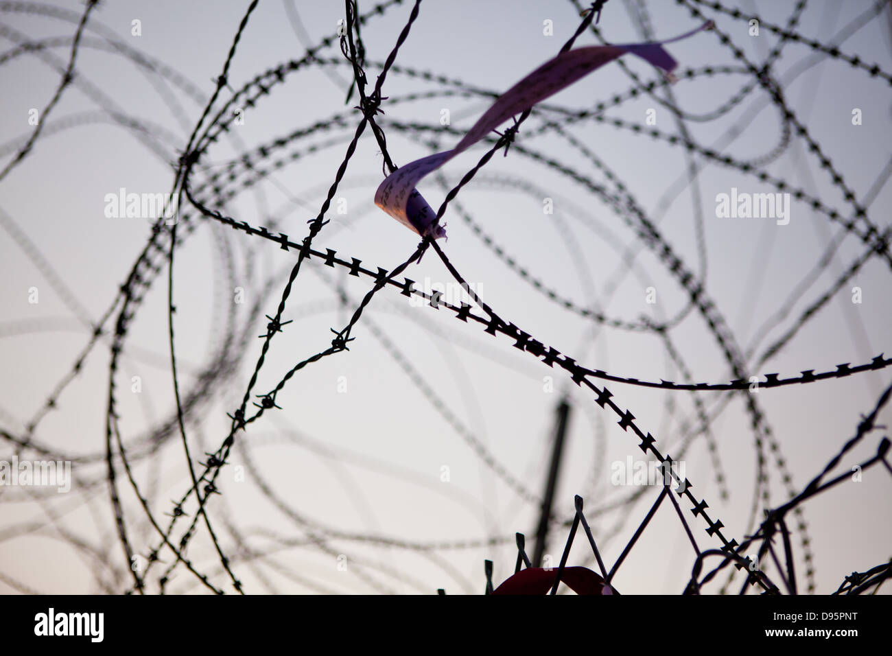 DMZ, Corea del Nord Foto Stock