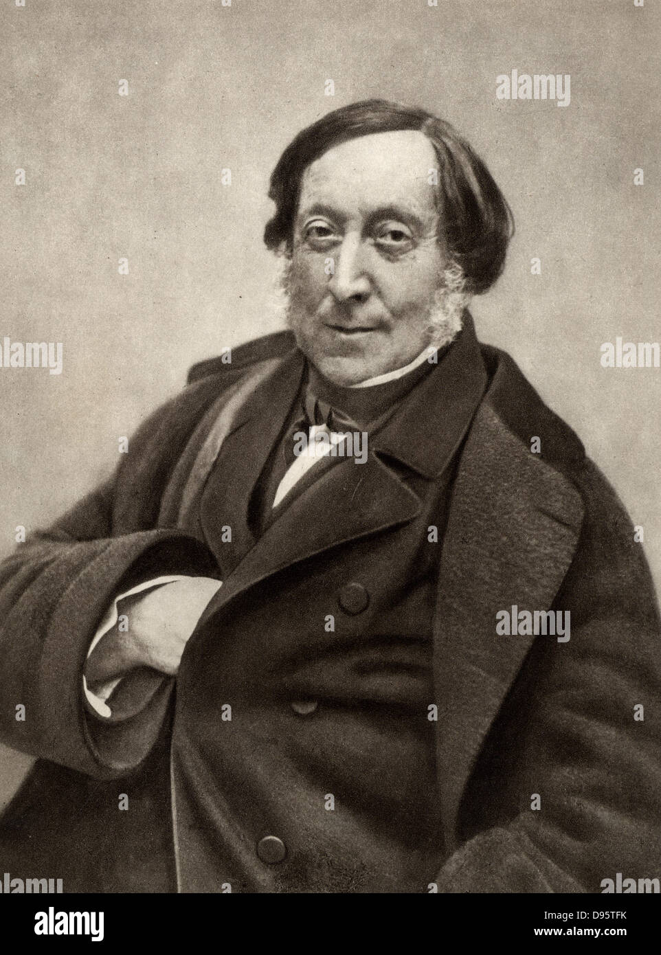 Gioachino (Antonio) Rossini (1792-1868), compositore italiano. Da una fotografia di Nadar, pseudonymn di Gaspard-Felix Tournachon (1820-1910). Foto Stock