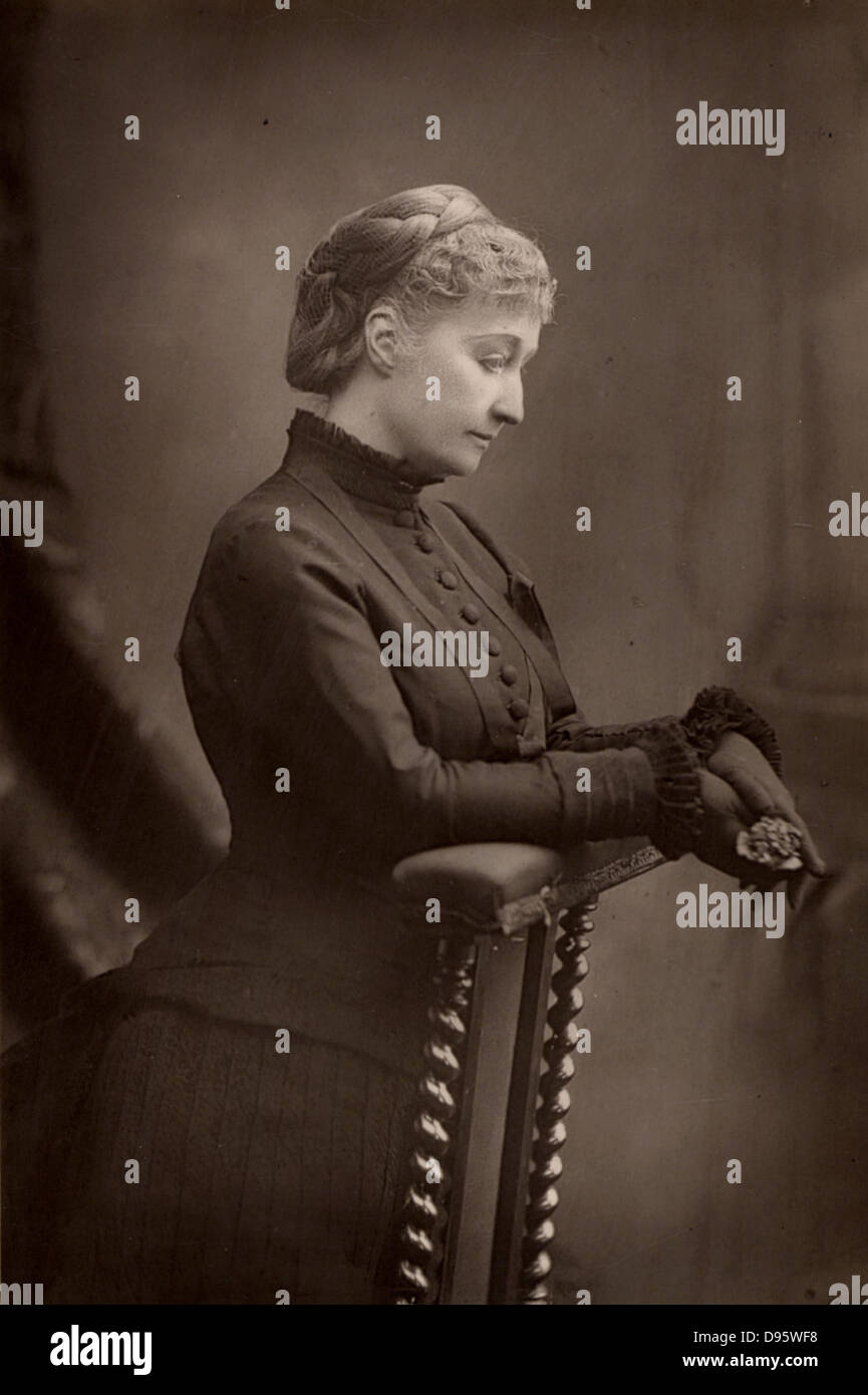 L'Imperatrice Eugenie (1826-1920) vedova di Napoleone III di Francia. Da 'l'Armadio Portrait Gallery" (London, 1890-1894). Woodburytype dopo la fotografia di W & D Downey. Foto Stock