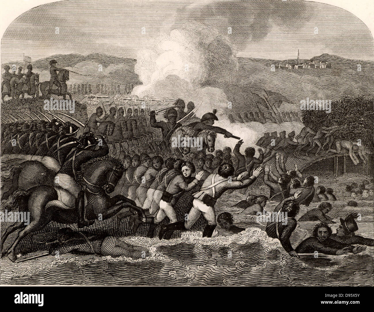 Guerre napoleoniche. La battaglia di Austerlitz, 2 dicembre 1805. La vittoria francese su Austria e Russia hanno portato al Trattato di Presburg, 26 dicembre 1805. Foto Stock