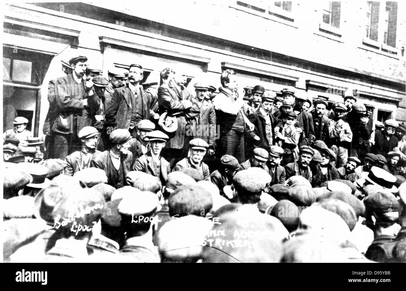 Tom Mann (1886-1941) British sindacalista nato Coventry, Warwickshire, affrontando i riscontri. Fotografia. Foto Stock