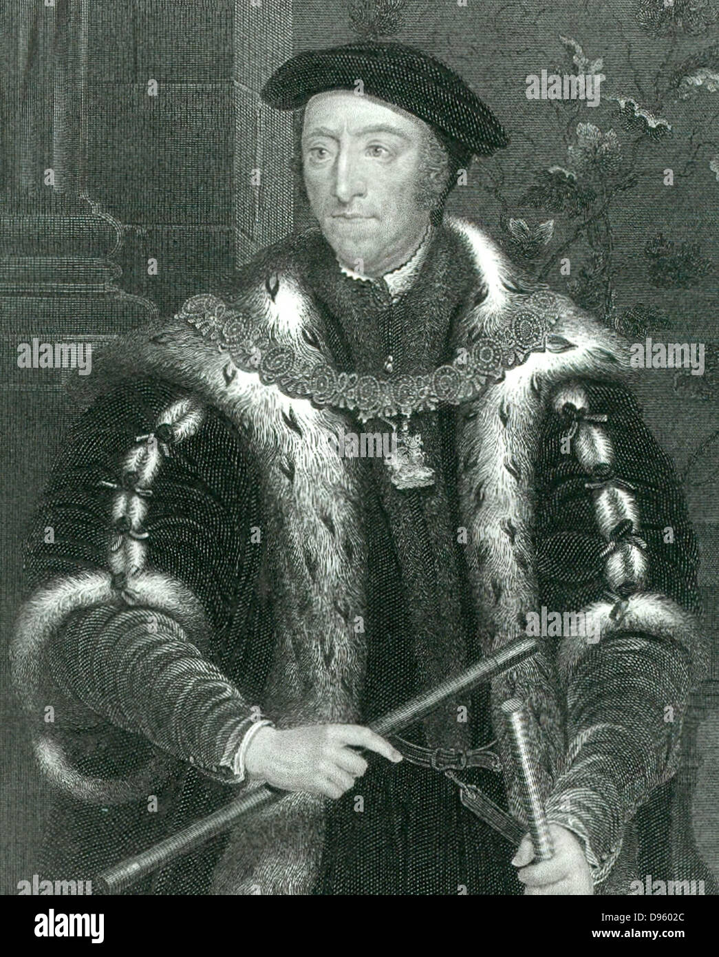 Thomas Howard, terzo Duca di Norfolk (1473-1554) soldato inglese e più. Incisione. Foto Stock