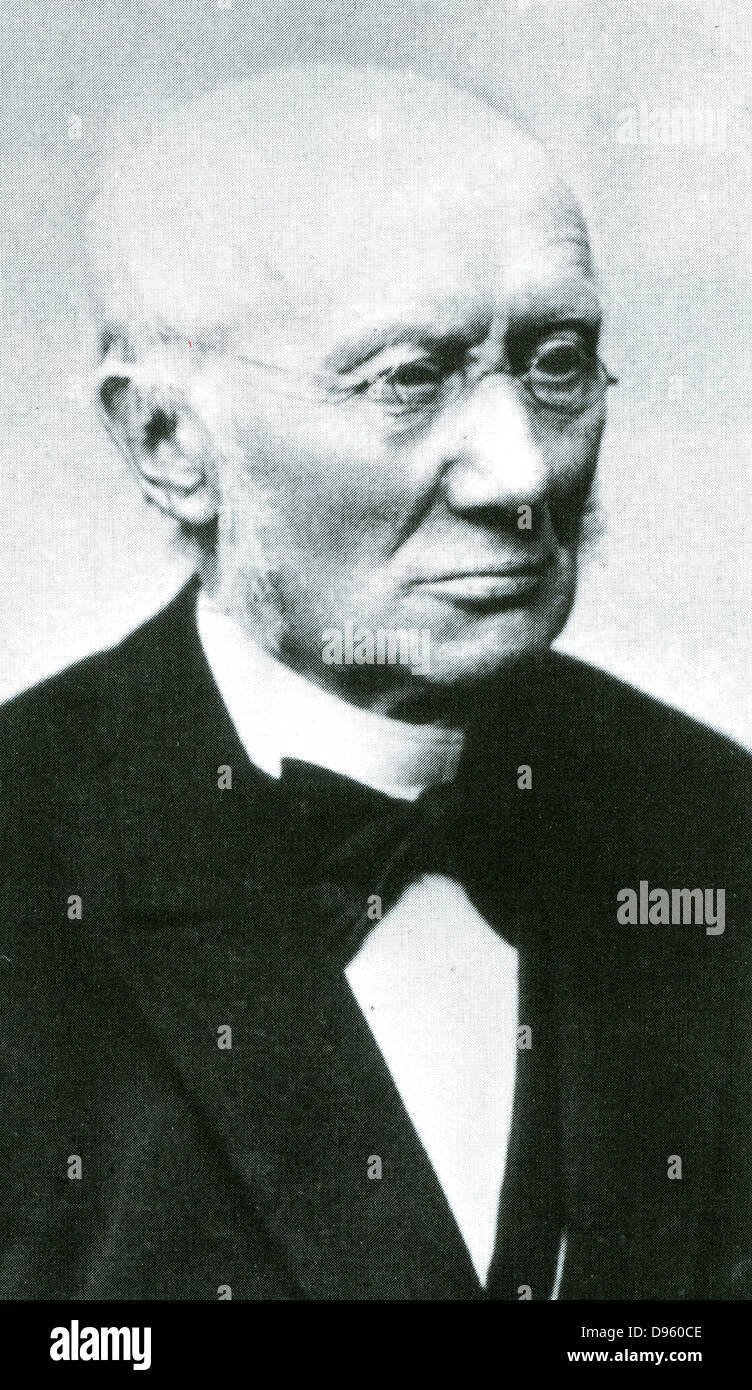 Ludwig Windhorst (1812-1891), leader del partito di centro in Germania. Un devoto cattolico romano, oppose Bismarck oltre il suo Kulturkampf anti-politiche cattolica. Windhorst nel 1885. Foto Stock