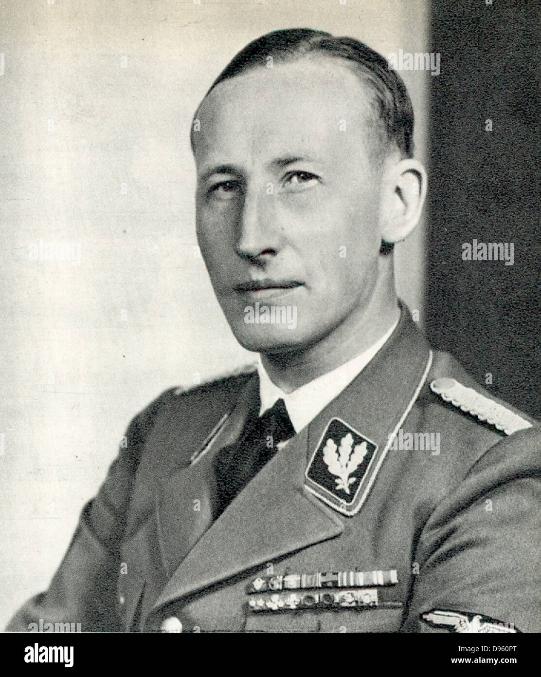 Reinhard Heydrich (1904-1942) SS-Obergruppenfuhrer, il capo della sicurezza del Reich Ufficio principale (compresa la Gestapo, SD nazisti e agenzie di polizia) e Reichsprotektor (Stato protettore) della Boemia e Moravia. Heydrich presieduto il 1942 Conferenza Wannsee whi Foto Stock