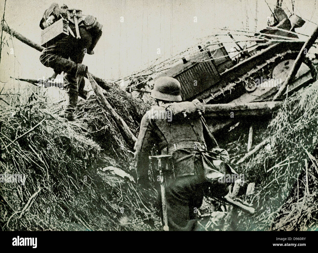 Esercito Tedesco manovre, 1936. Foto Stock