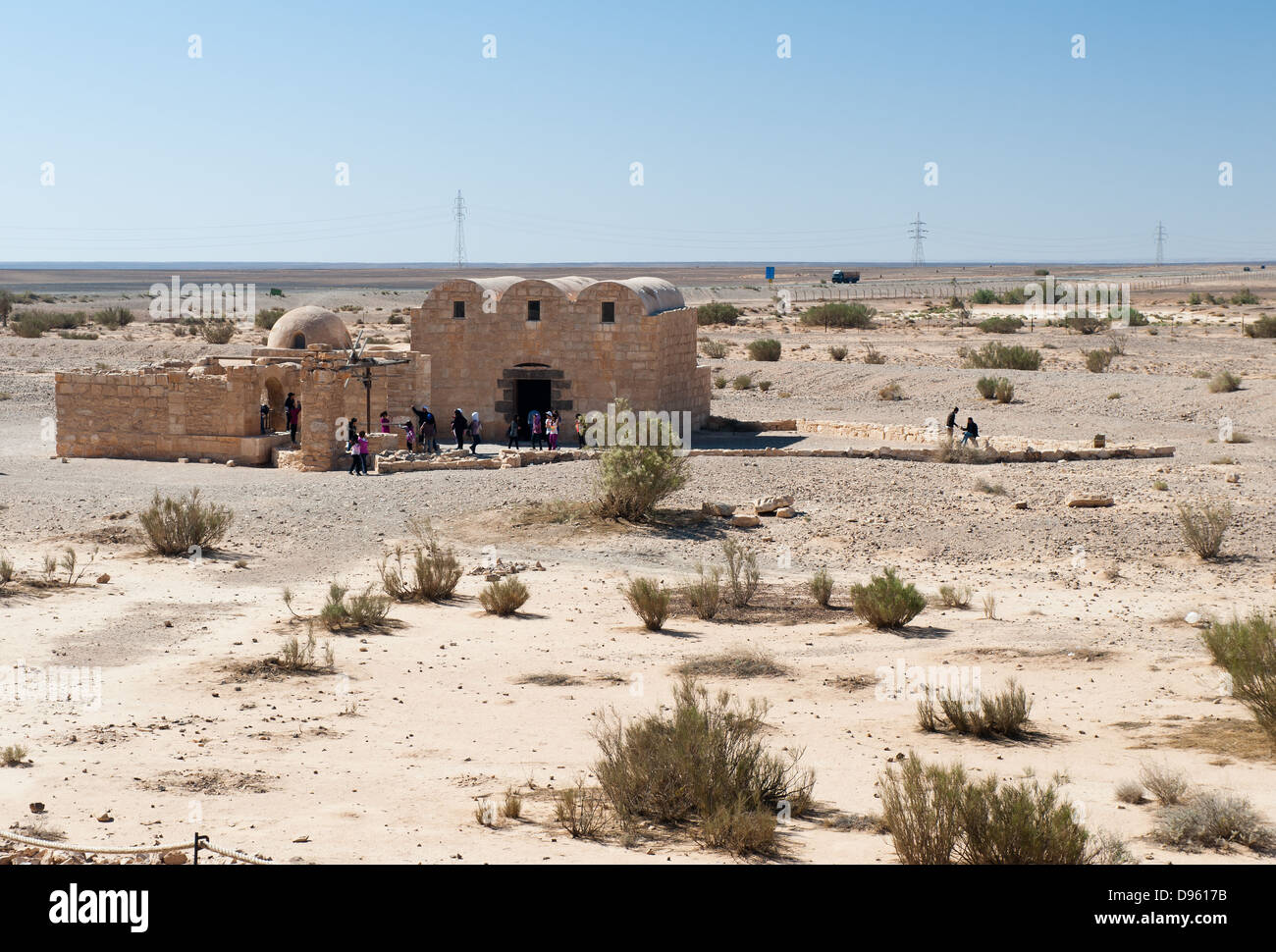 Amra Qasr, Giordania Foto Stock