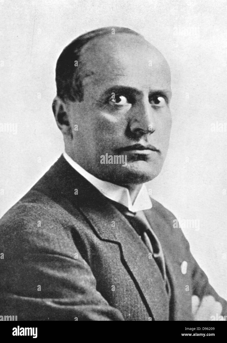 Benito Mussolini (1883-1945) - "Il Duce' - Italiano dittatore fascista. Foto Stock