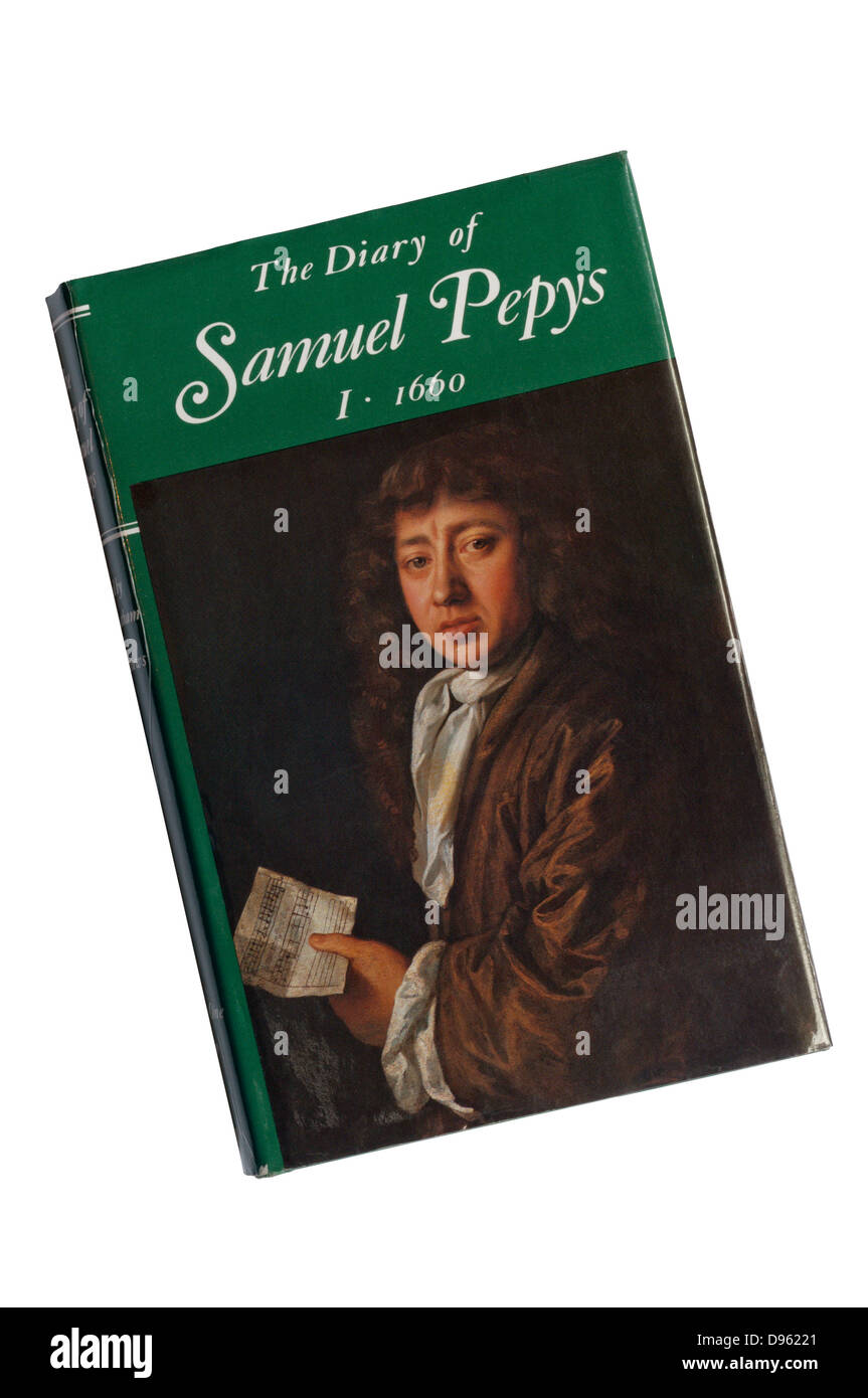 Il volume 1 del diario di Samuel Pepys edito da Latham e Matthews. Foto Stock