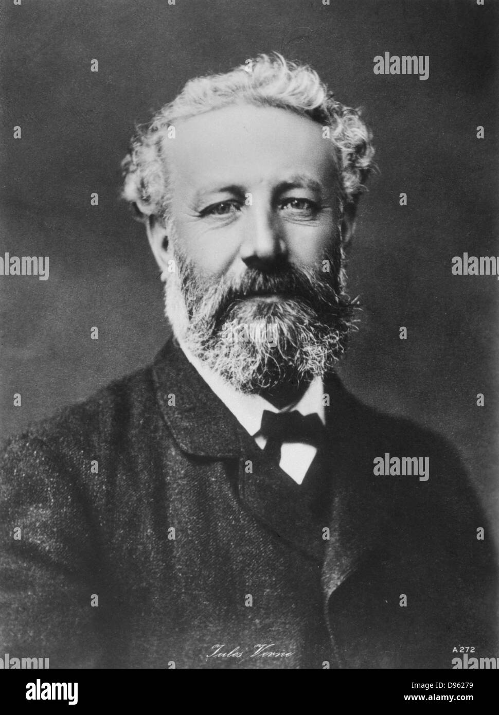 Jules Verne (1828-1905). Il romanziere francese. Fotografia. Foto Stock