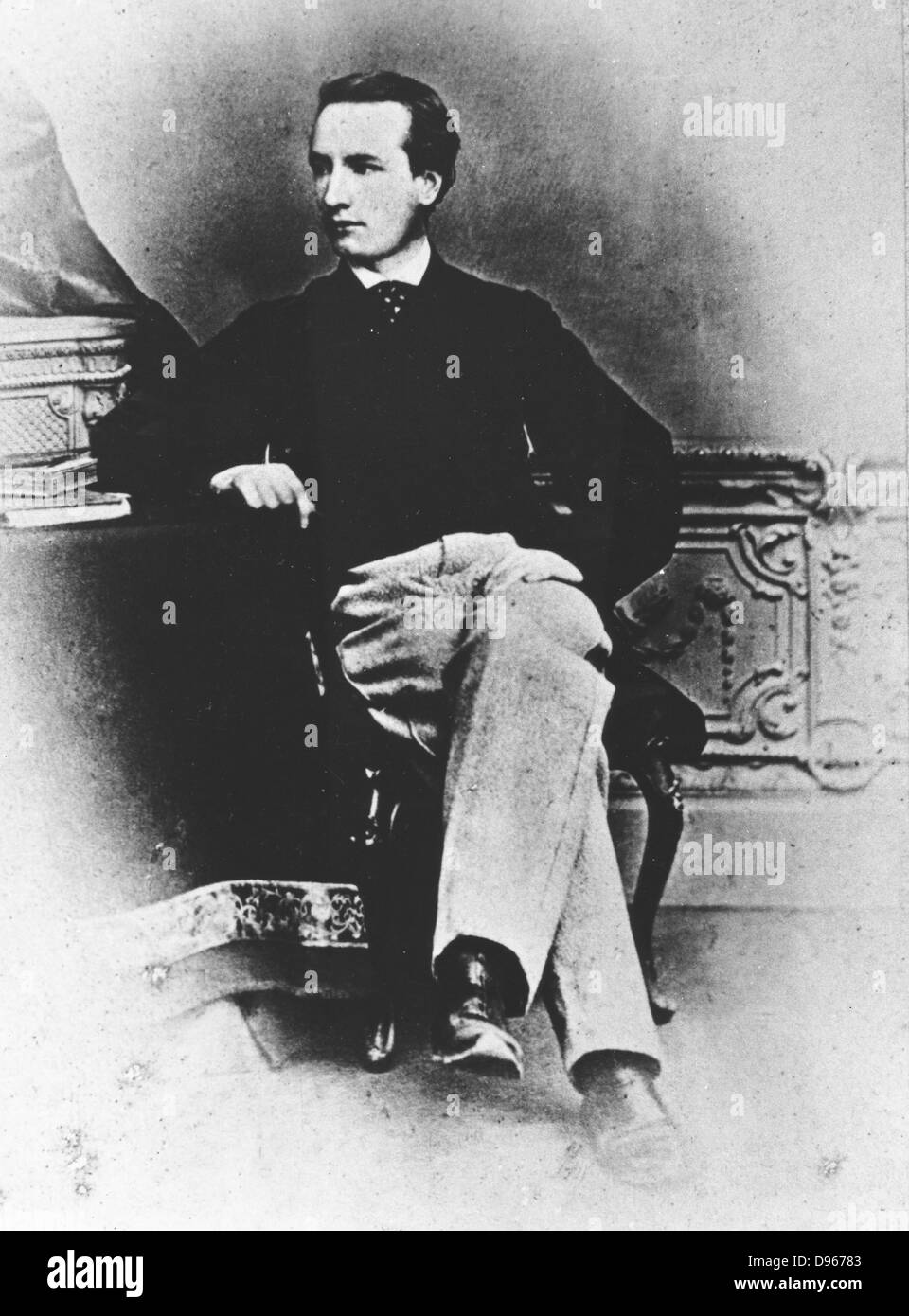 John Couch Adams (1819-92) Inglese astronomo e matematico. Senior Wrangler, Cambridge 1843; la posizione calcolata del pianeta Nettuno, 1845. Fotografia c1846. Foto Stock