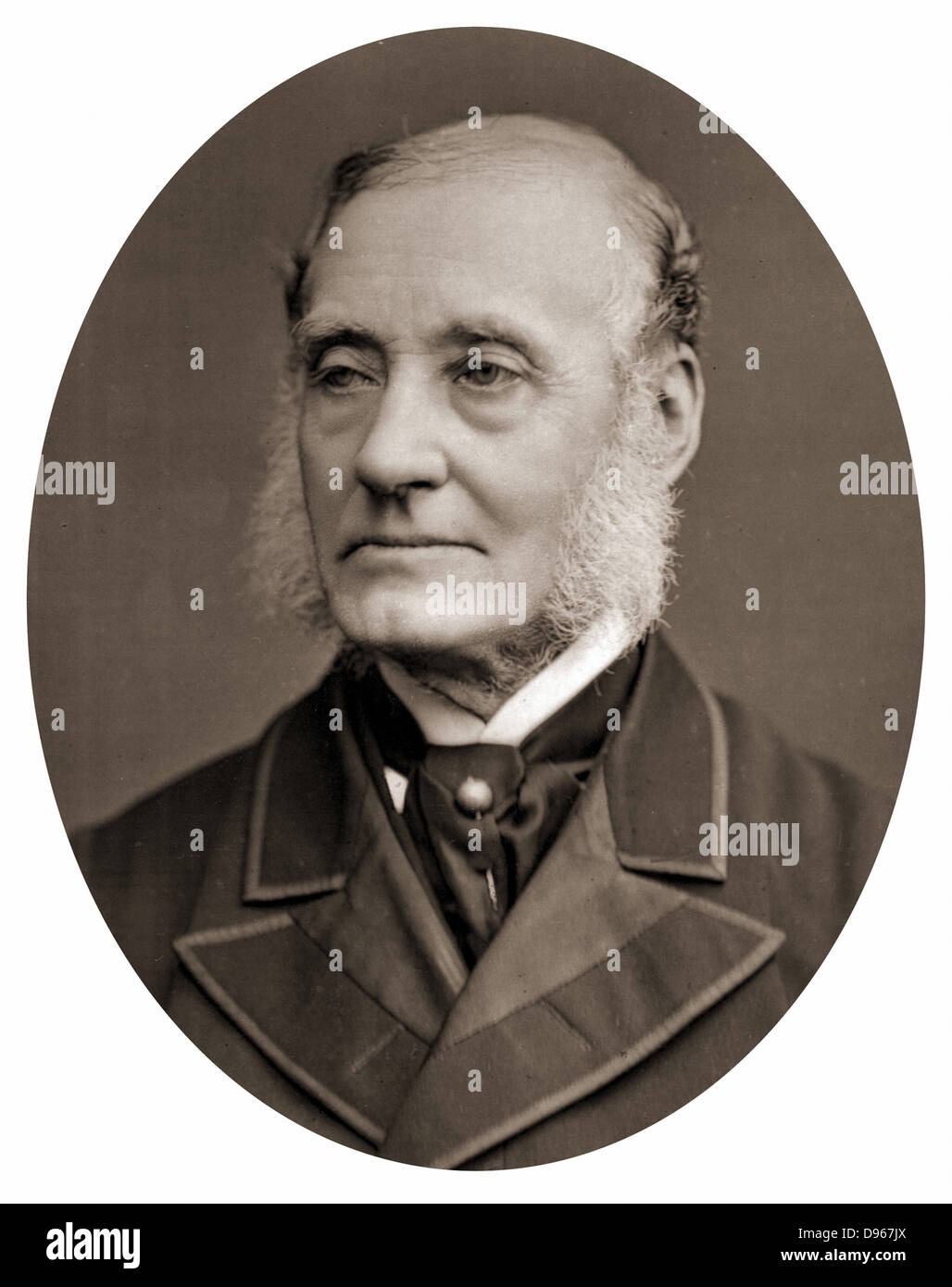 Rutherford Alcock (1809-1897) armata inglese chirurgo e diplomatico. Console a Fuchow 1844, Shanghai 1846; Primo Console Generale del Giappone 1858-65; Ministro plenipotenziario Pechino 1865-1871. Fotografia pubblicata 1877. Woodburytype Foto Stock