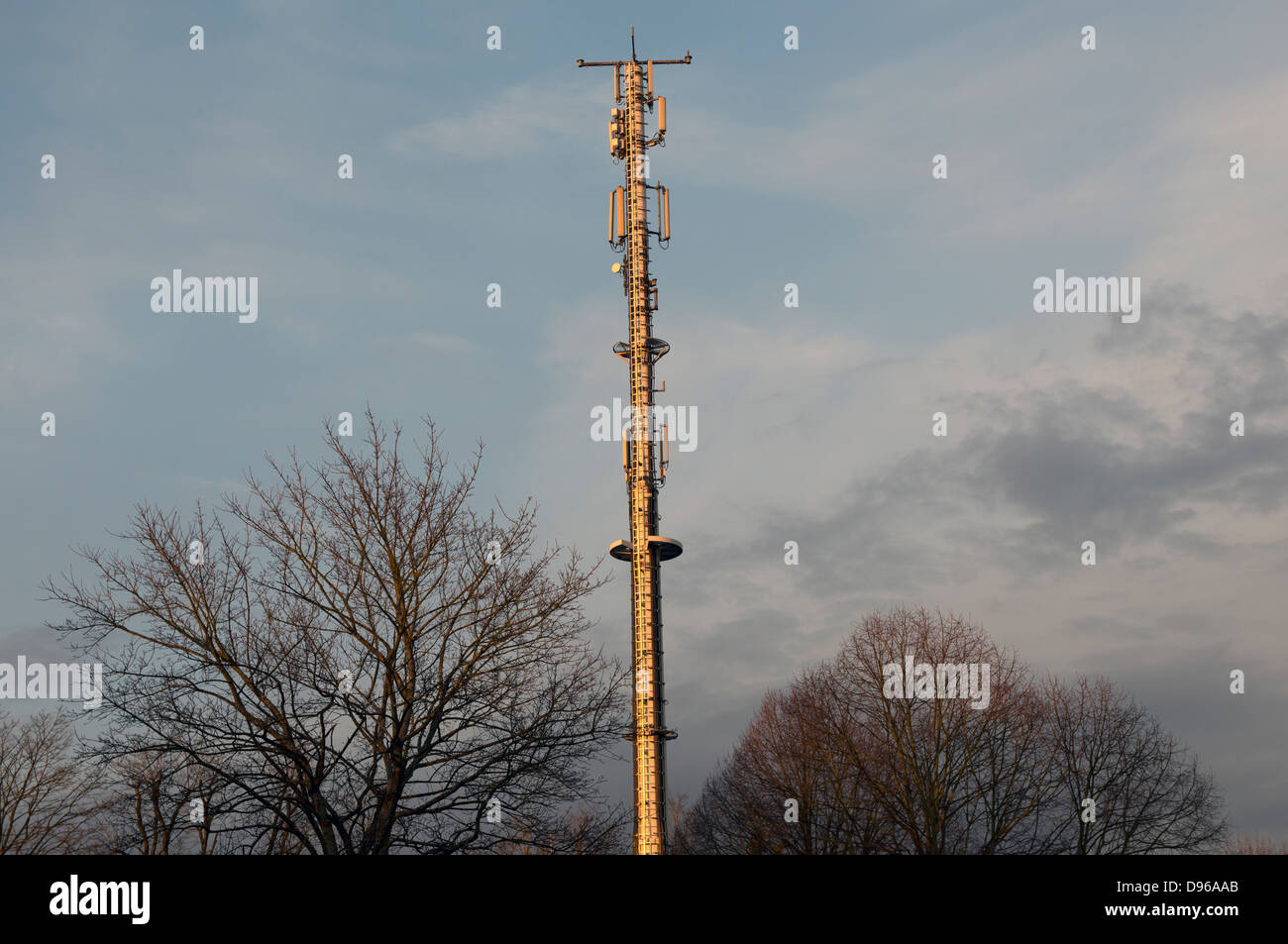 Le comunicazioni telefoniche montante di sollevamento Foto Stock