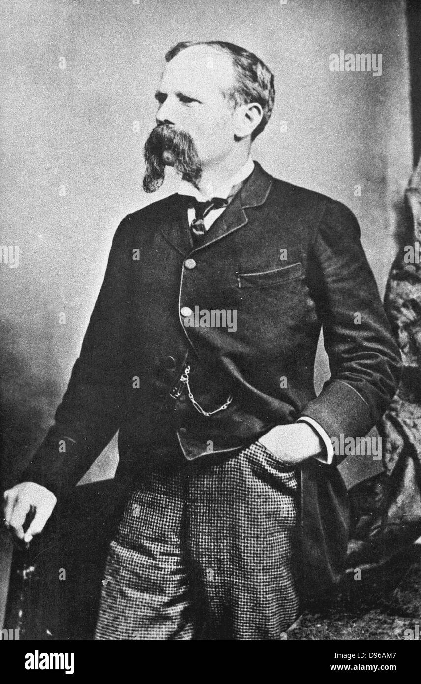 Benjamin Baker (1840-1907) British ingegnere civile; Ponte Forth Railway; Hudson River Tunnel. Fotografia c1890. Foto Stock