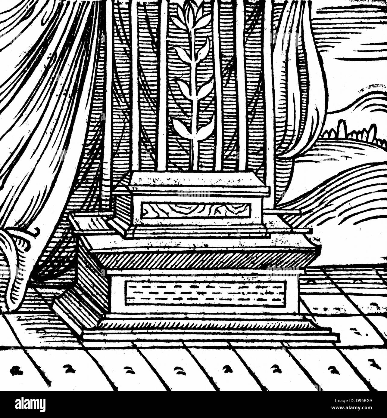 Arca del tabernacolo: da Conrad Lycosthenes 'Prodigiorum ac ostentorum chronicon', Basilea, 1557. Xilografia Foto Stock