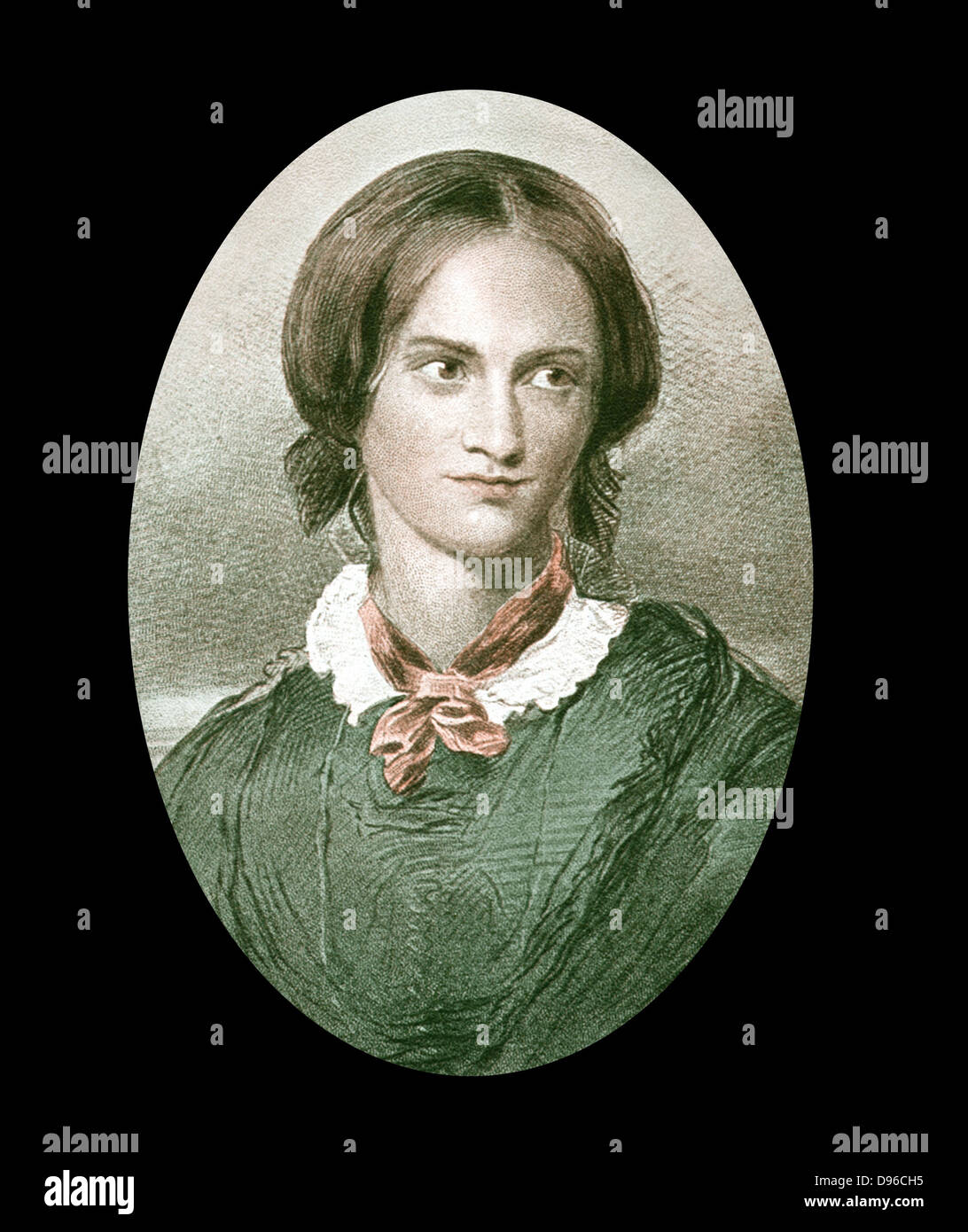 Charlotte Bronte (1816-1855) romanziere inglese. Dopo aver ritratto da George Richmond. Autore di "Jane Eyre" (1847), "hirley" (1849), 'Vilette' (1852). Foto Stock