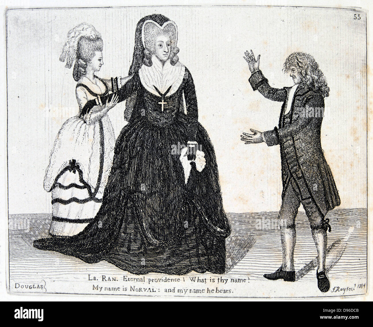 Sarah Siddons (nato Kemble - 1755-1831) inglese attrice. La signora Siddons come Lady Randolph in Giovanni Home la tragedia di Douglas al Theatre Royal, Edimburgo, Scozia, Giugno 1784. Sutherland riproduce il vecchio Norval. Un attacco chimico tramite John Kay, Edimburgo, 1877. Foto Stock Sarah Siddons (nato Kemble - 1755-1831) inglese attrice. La signora Siddons come Lady Randolph in Giovanni Home la tragedia di Douglas al Theatre Royal, Edimburgo, Scozia, Giugno 1784. Sutherland riproduce il vecchio Norval. Un attacco chimico tramite John Kay, Edimburgo, 1877. Foto Stock