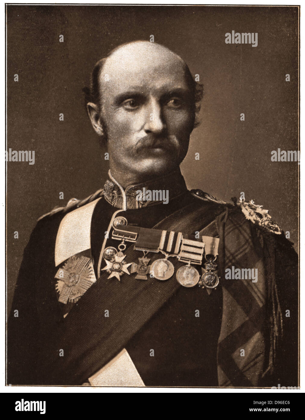 George Stuart White (1835-1912) soldato britannico. Ha vinto V.C. nella seconda guerra in Afghanistan. Nella Seconda guerra boera ha difeso Ladysmith attraverso i 119 giorni di assedio (1899-1900). Foto Stock