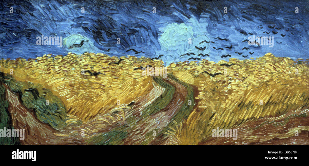 I corvi 0ver Wheatfield" (1890) di Vincent Van Gogh (1853-1890) pittore olandese.Olio su tela. Rijksmuseum Amsterdam. Foto Stock