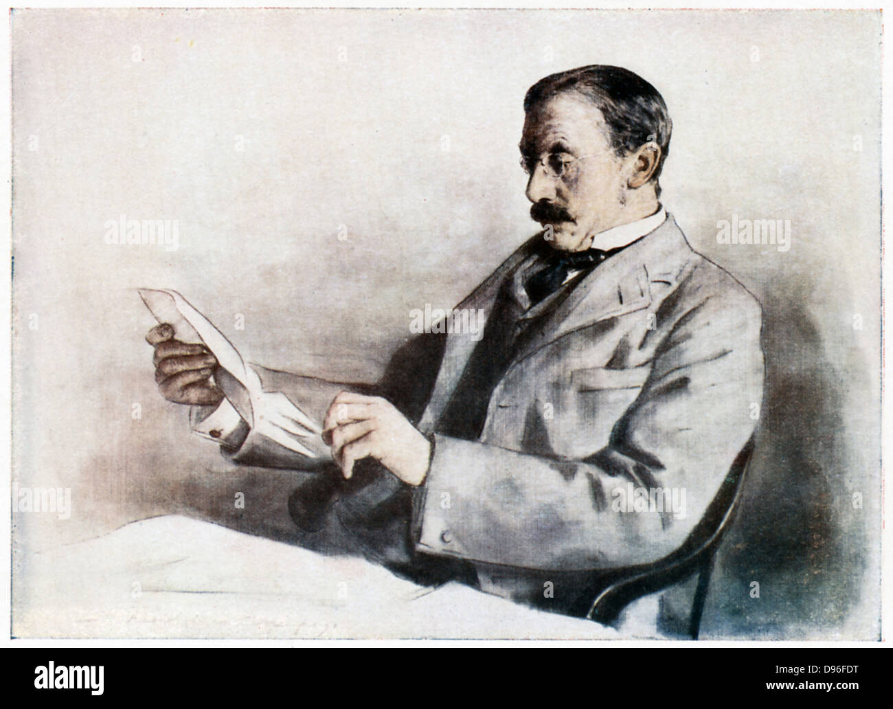 Alfred, lst Visconte Milner (1854-1925) Statista inglese: alto commissario per il Sud Africa 1897-1905. Foto Stock