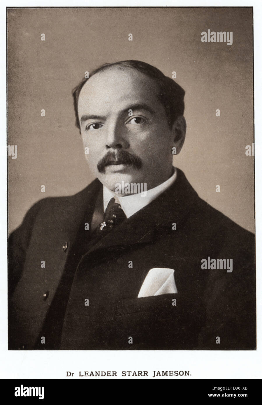 Leander Starr Jameson (1853-1917) Scottish-nato South African statista. Leader di 'Jameson Raid', 29 dicembre 1895 al 2 Gennaio 1896 Foto Stock