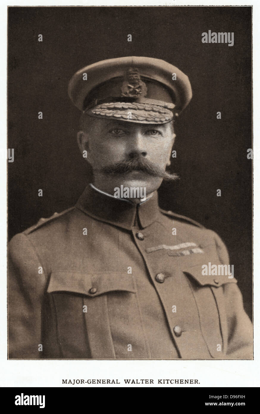 Frederick Walter Kitchener, c1900. Kitchener (1859-1912), fratello minore di Kitchener di Khartoum. Soldato britannico, servita come General Maggiore durante la Guerra Boera. Governatore Generale e Comandante in Capo delle Bermuda 1908-1912. Promosso a tenente generale. Foto Stock