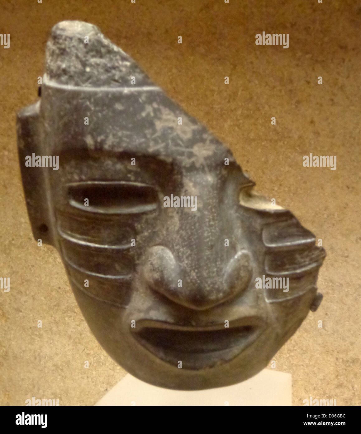 Maschera olmeca, ceramiche. Teotihuacan. 150 BC-750 Annuncio, Meso-American Foto Stock