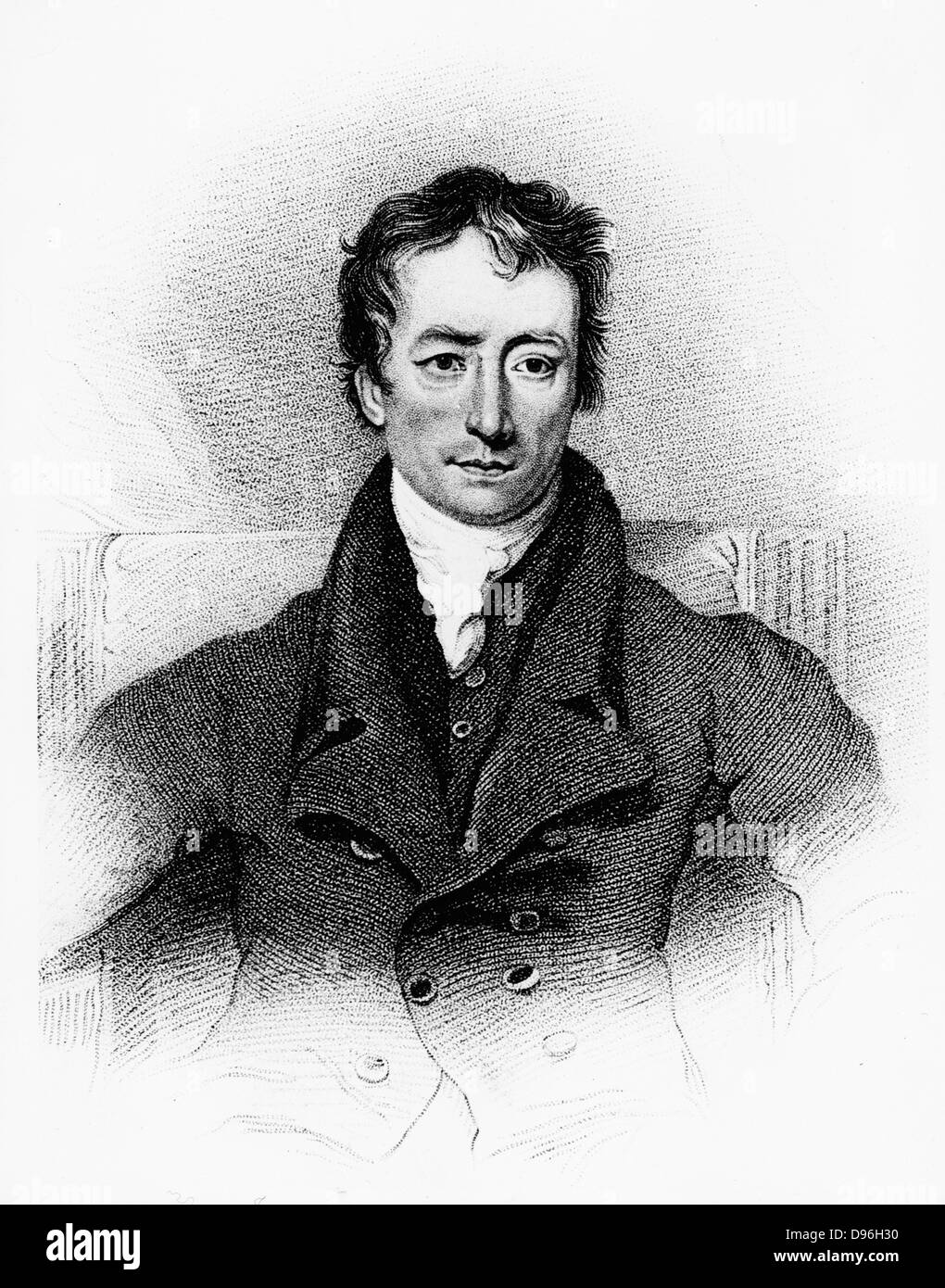 Charles Lamb (1775-1834) inglese saggista, inizi del XIX secolo. Agnello usato lo pseudonimo "Elia". Con la sua sorella Mary ha scritto "Racconti da Shakespeare" (1807) per i bambini. Incisione. Foto Stock