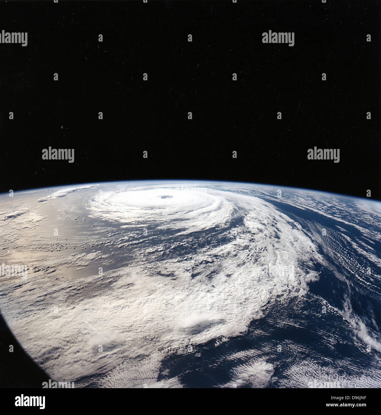 Uragano "Firenze" preso dalla navetta spaziale Atlantis da 165n. miglia sopra la terra. La NASA Foto Stock