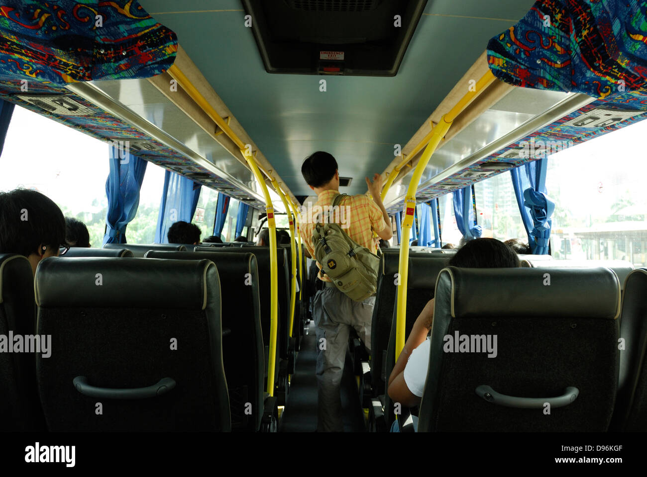 Il bus interno di Hong Kong Cina. Foto Stock