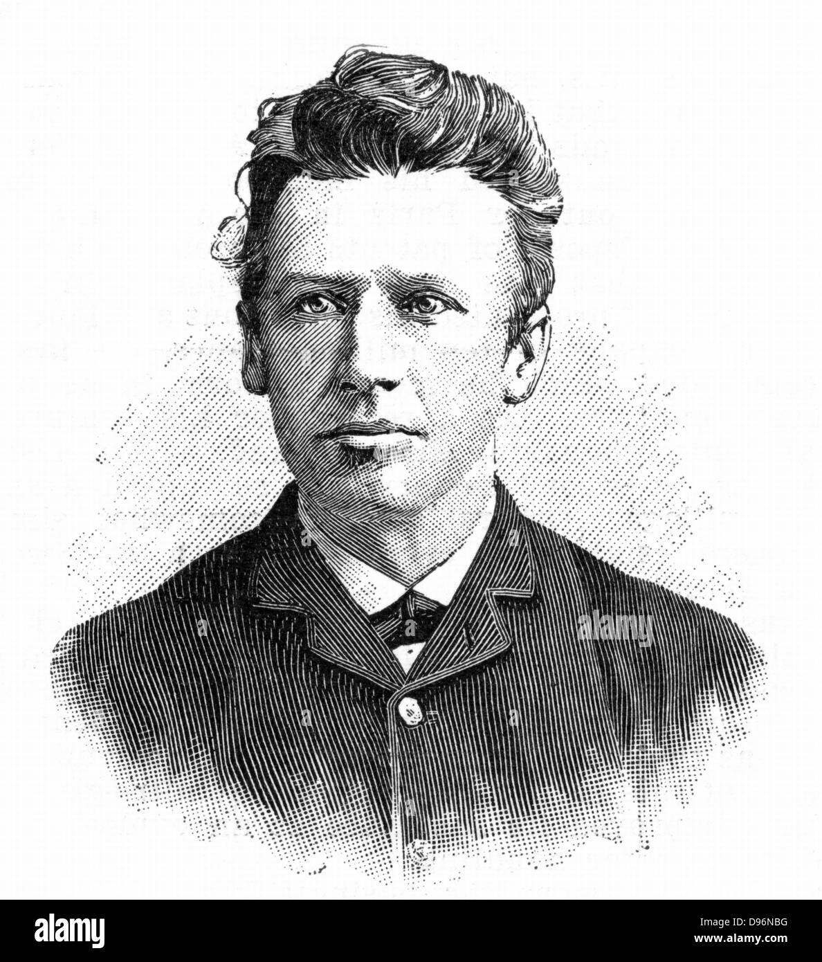 Jacobus Henricus Van't Hoff (1852-1911) chimico olandese. Vincitore del primo premio Nobel per la chimica, 1901. Incisione, 1902 Foto Stock