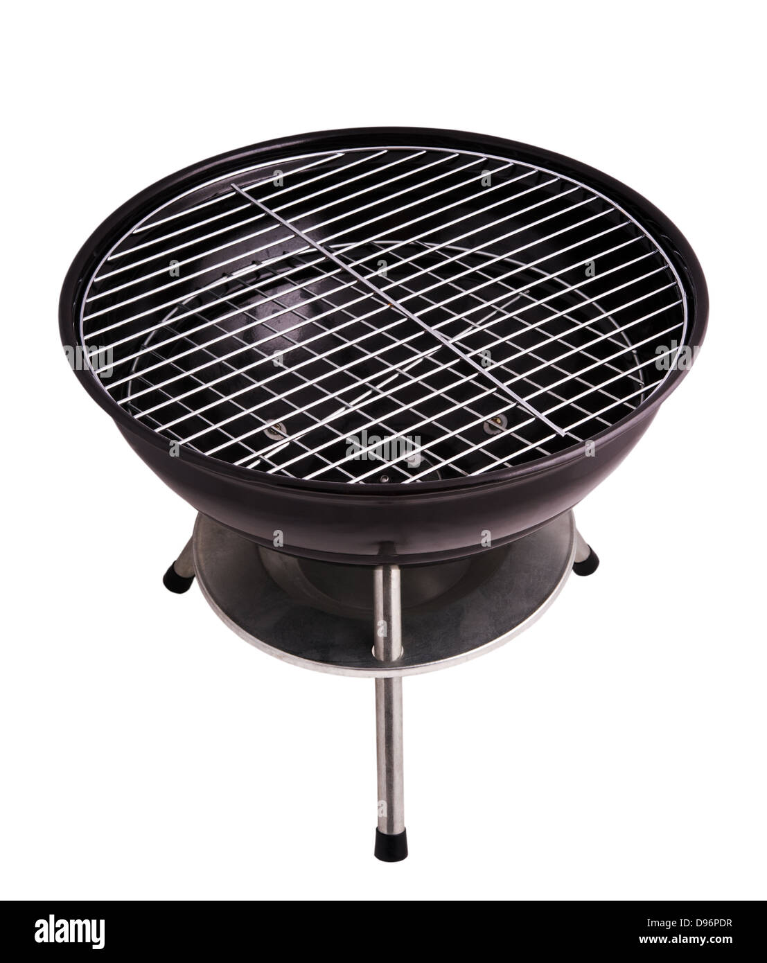 Bollitore barbecue grill isolato su bianco Foto Stock