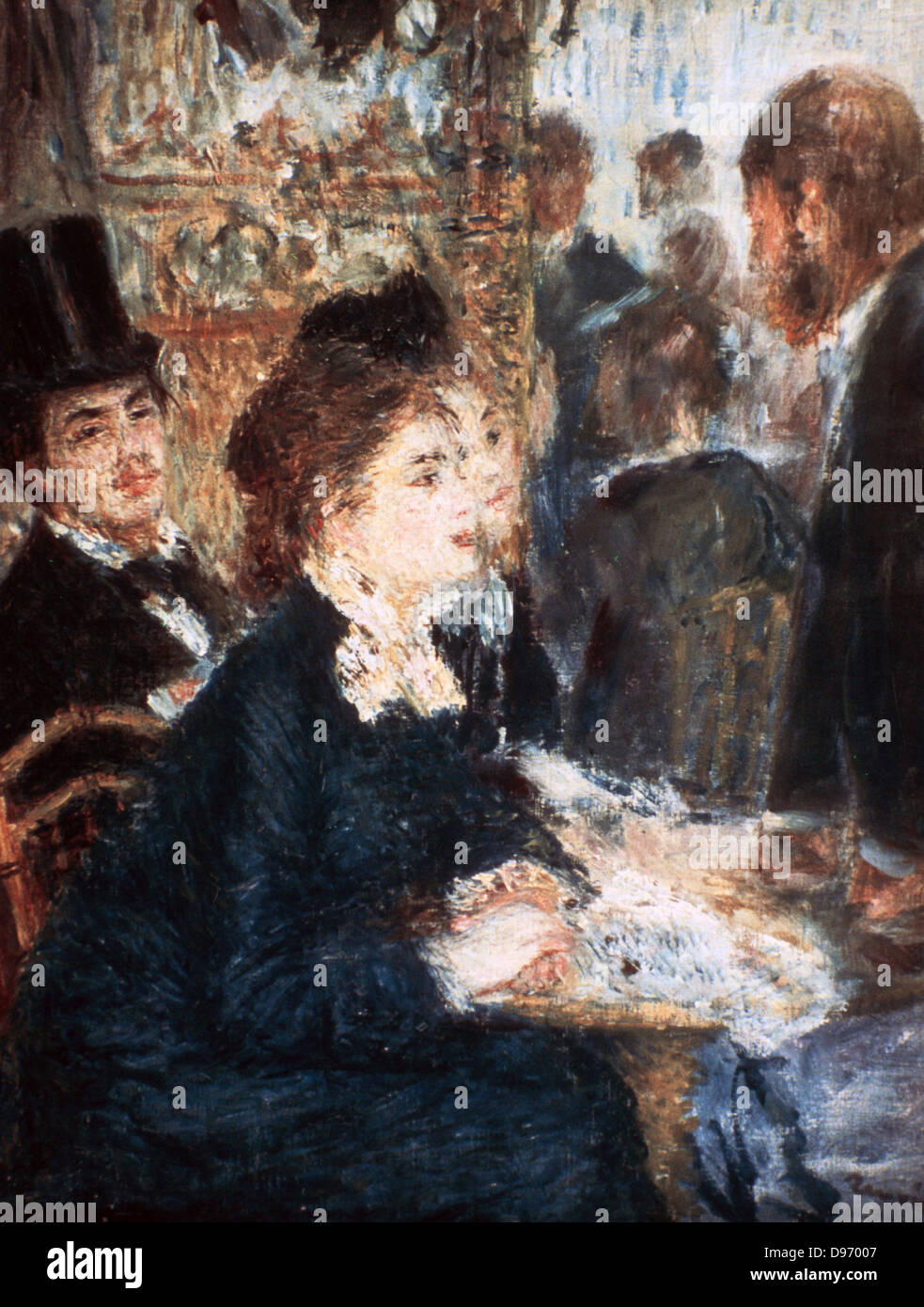 " Il Cafe', c2876-1877: Pierre August Renoir (1841-1919), pittore francese . Olio su tela. Foto Stock