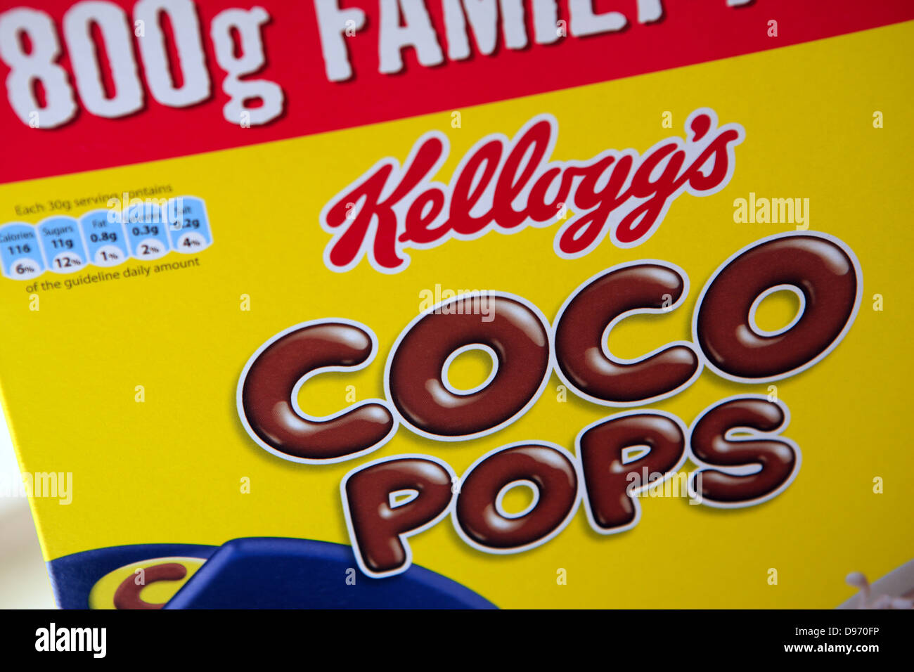 Coca pop cereali per la prima colazione il pacchetto da Kellogg's Foto Stock