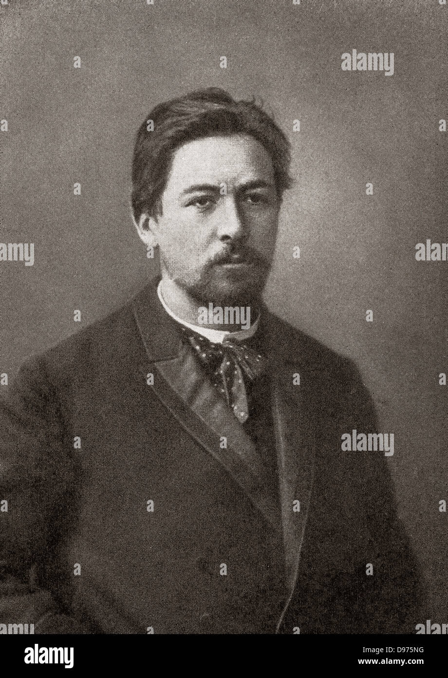 Anton Pavlovich Chekhov, 1860 - 1904. Medico russo, dramaturge e l'autore. Foto Stock