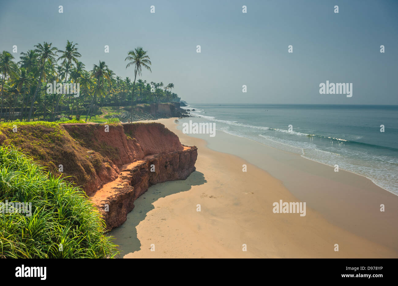 Varkala Beach, Kerala, India Foto Stock