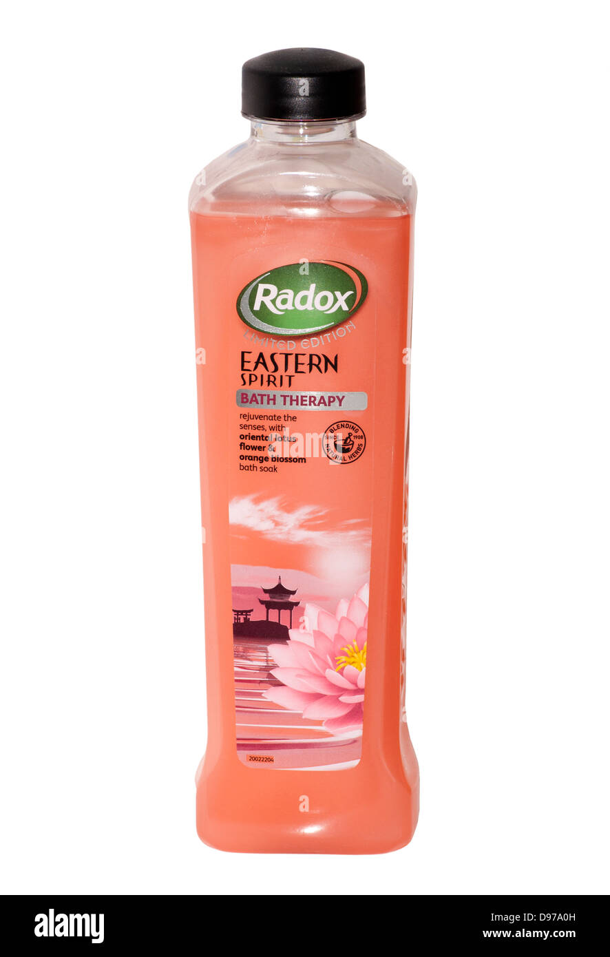 Bottiglia di bagno Radox immergere Foto Stock