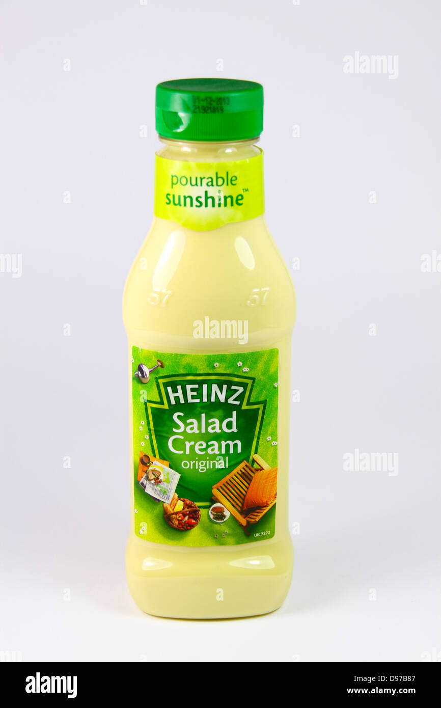 Heinz Insalata di bottiglia di crema Foto Stock