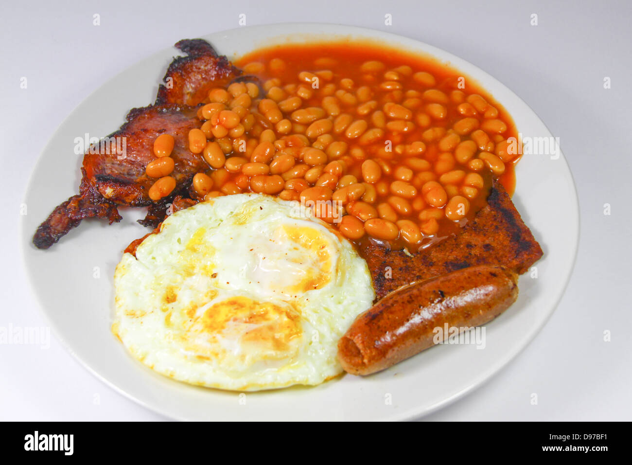 Britannico tradizionale colazione fritta Foto Stock