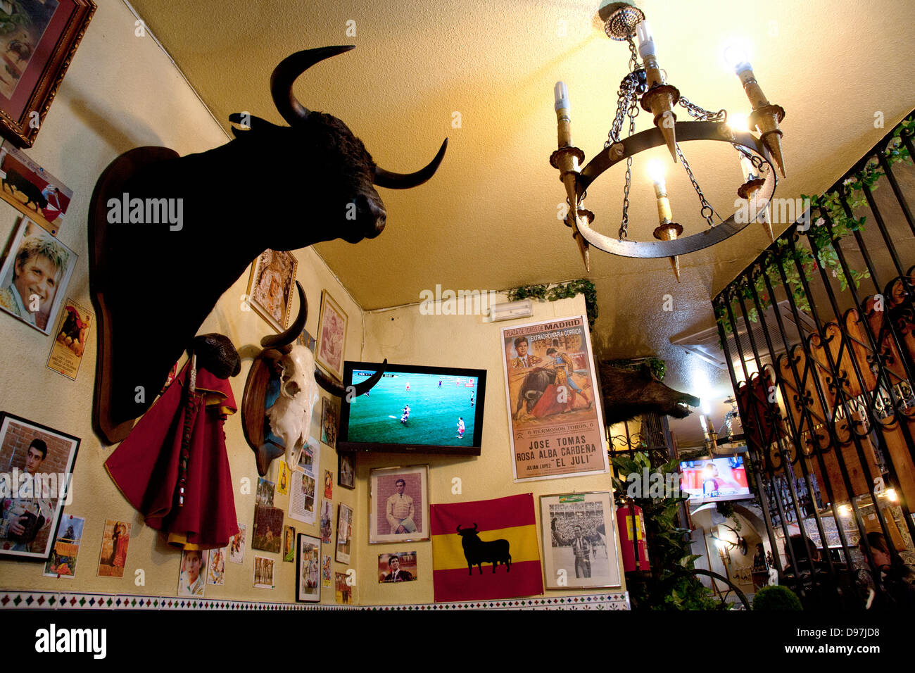 Ristorante interno, Madrid , Spagna Foto Stock