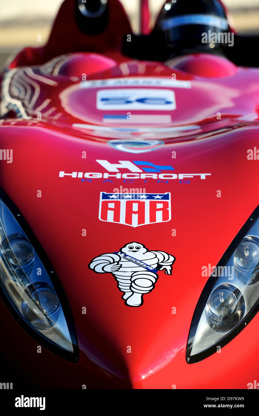 Ala delta della show car . Nella foto della Michelin annuncio di partner di pneumatico per ala delta a Le Mans Sett 2011. La Michelin progettato Foto Stock