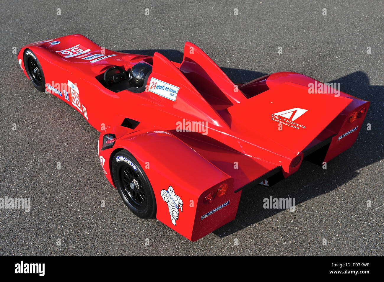 Ala delta della show car . Nella foto della Michelin annuncio di partner di pneumatico per ala delta a Le Mans Sett 2011. La Michelin progettato Foto Stock