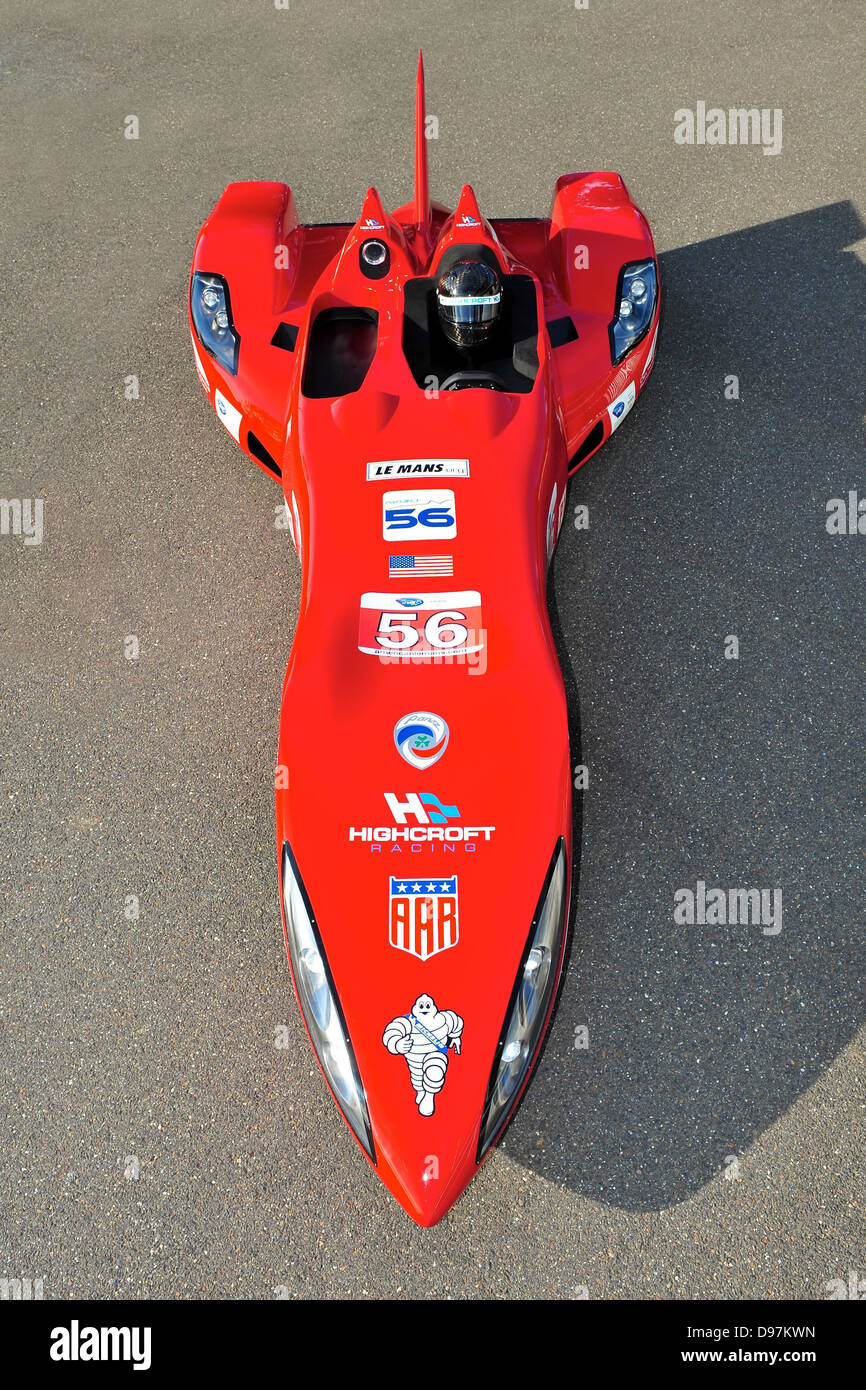 Ala delta della show car . Nella foto della Michelin annuncio di partner di pneumatico per ala delta a Le Mans Sett 2011. La Michelin progettato Foto Stock