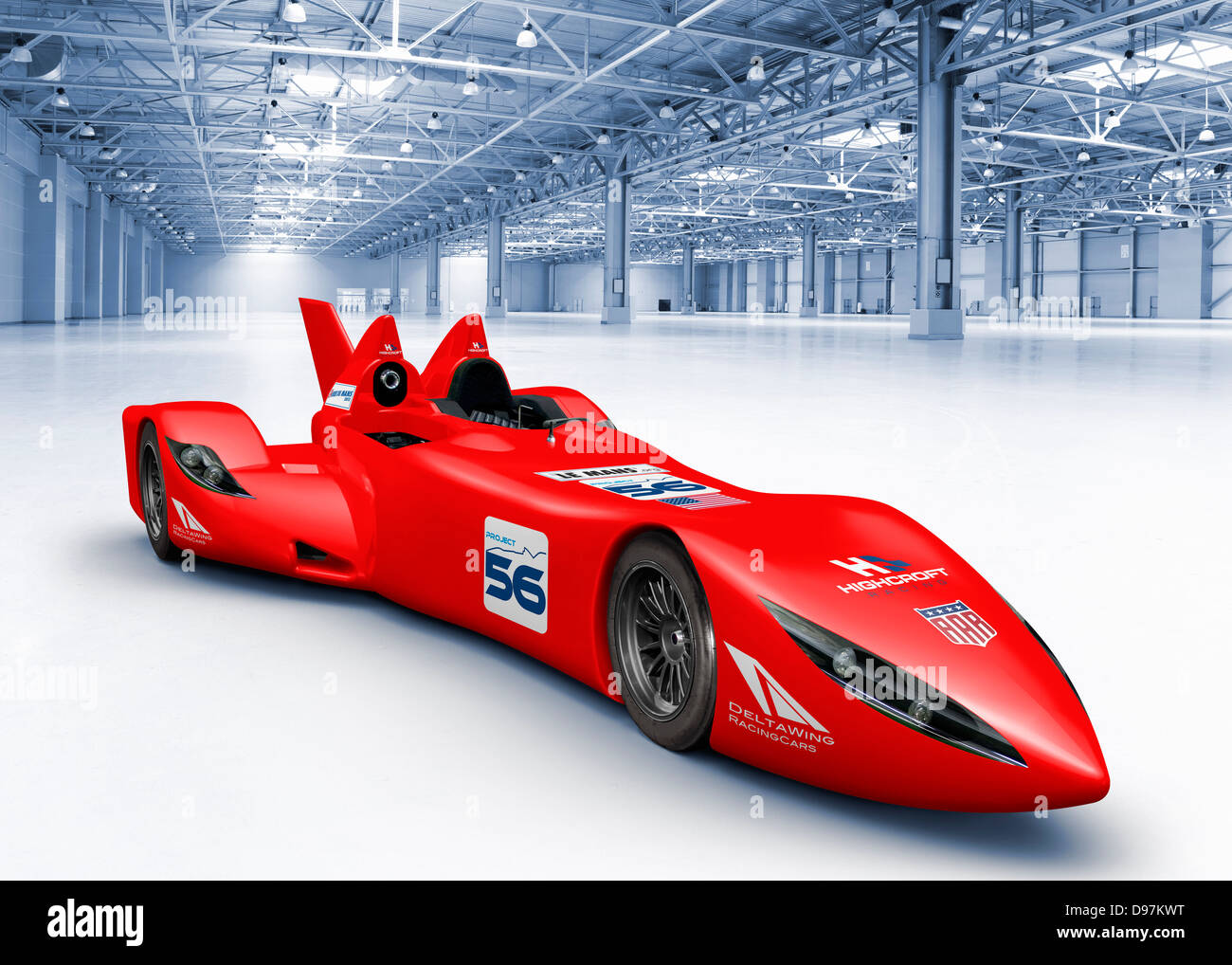 Ala delta della show car . Nella foto della Michelin annuncio di partner di pneumatico per ala delta a Le Mans Sett 2011. La Michelin progettato Foto Stock