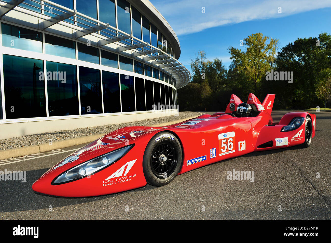Ala delta della show car . Nella foto della Michelin annuncio di partner di pneumatico per ala delta a Le Mans Sett 2011. La Michelin progettato Foto Stock