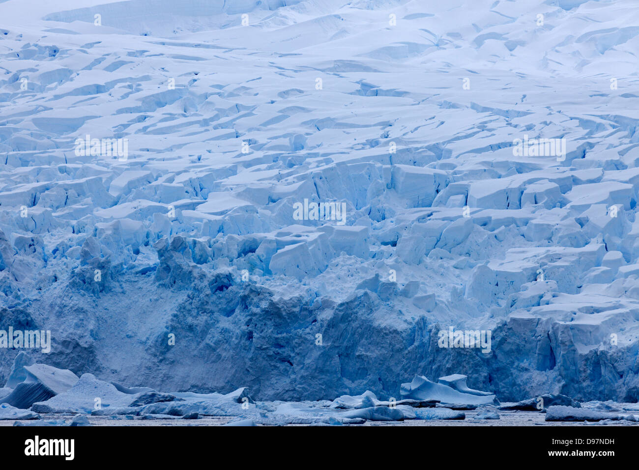 L'Antartide paesaggio - ghiacciaio in penisola Antartico zona Foto Stock