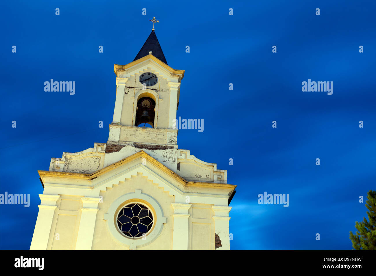 Chiesa nel centro di Puerto Natales, Cile Foto Stock