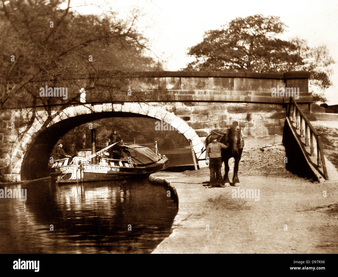 Armley Redcote Ponte primi 1900s Foto Stock