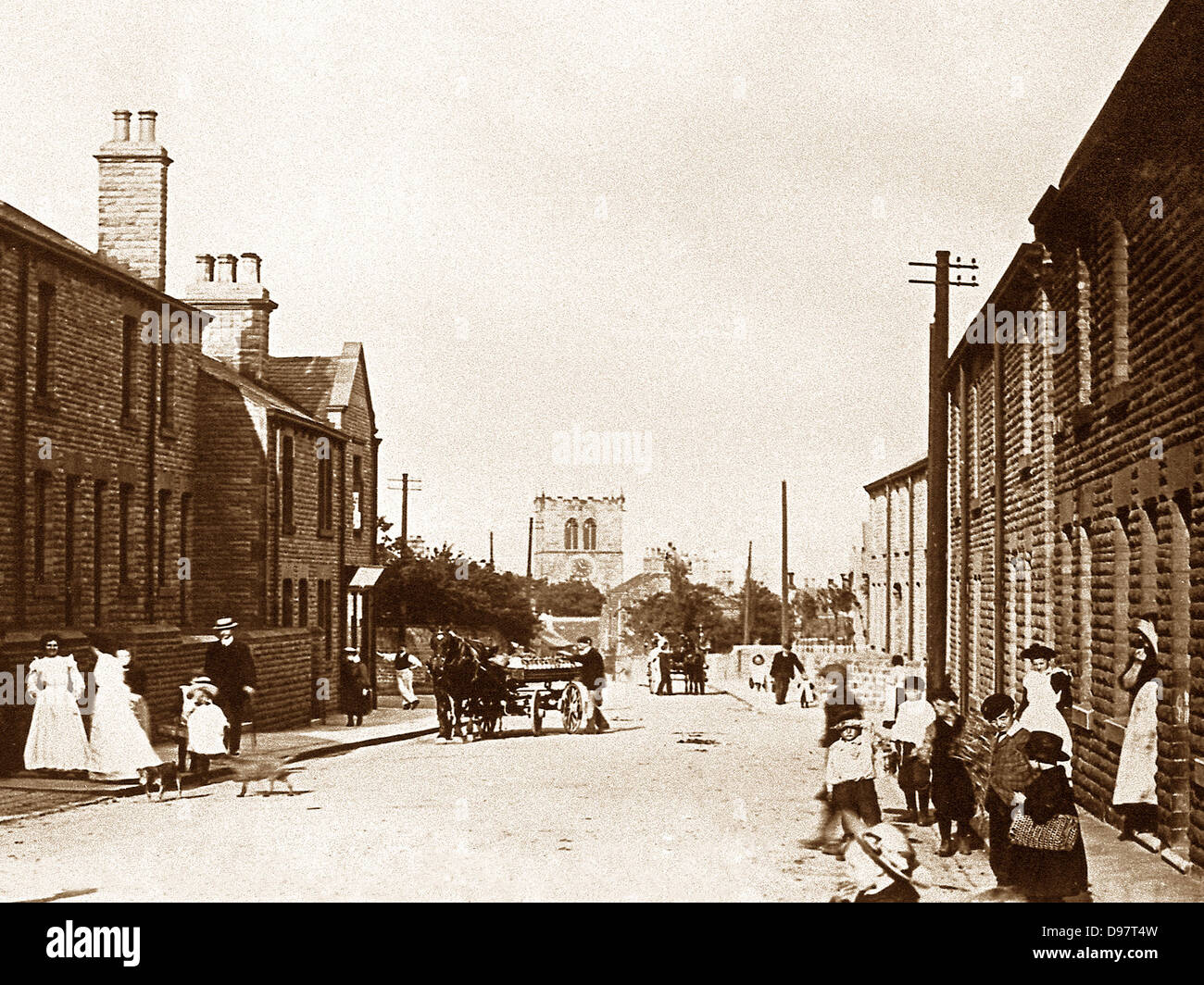 Darfield Snape Hill Road primi 1900s Foto Stock